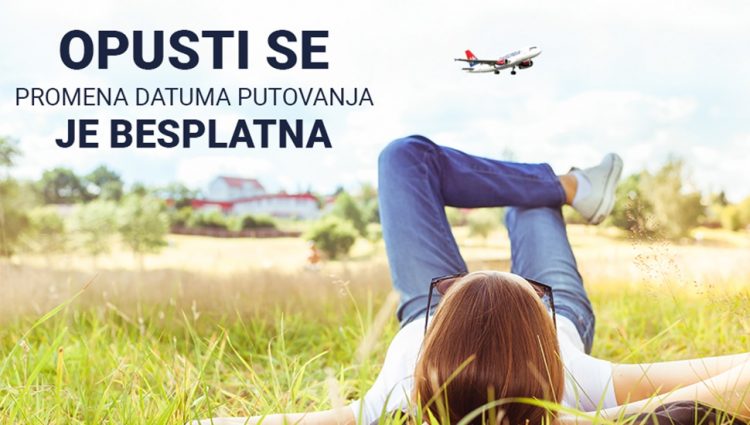 PRODUŽENA MOGUĆNOST BESPLATNE PROMENE DATUMA PUTOVANJA Air Serbia objavila pogodnost za svoje putnike
