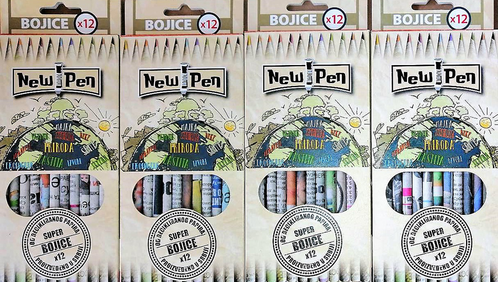 Olovke, bojice i bojanke od recikliranog materijala