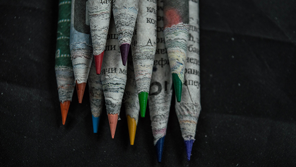 Olovke, bojice i bojanke od recikliranog materijala