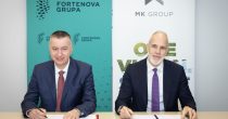 MK Group preuzima zrenjaninski Dijamant od Fortenove Fabris Peruško, Fortenova grupa i Mihailo Janković, MK Group/Foto: Boris Ščitar